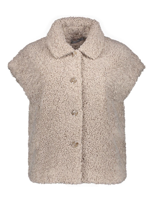 Geisha Gilet teddy 000720 Sand