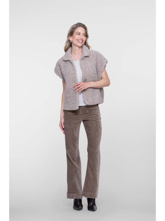 Geisha Gilet teddy 000720 Sand