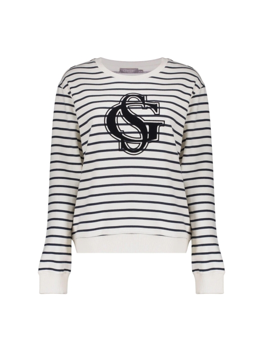 Geisha Sweat striped 675 Navy