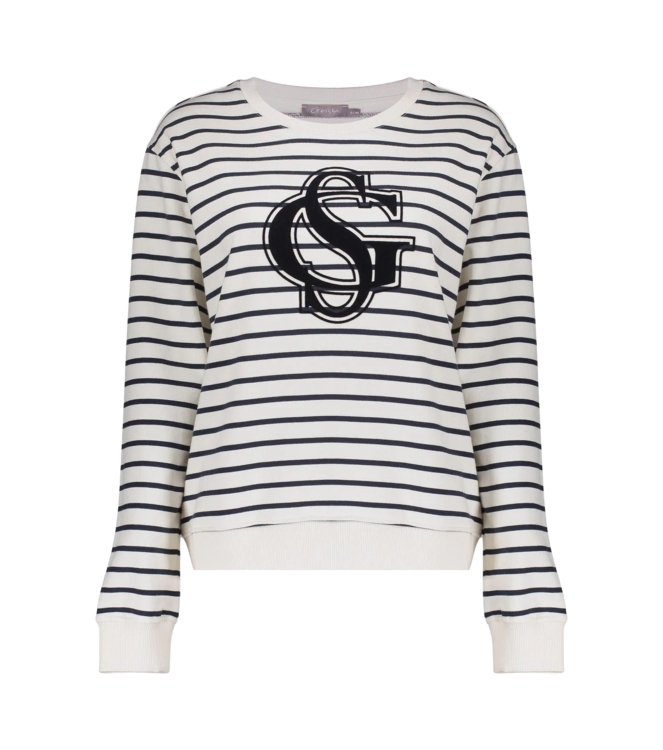 Geisha Sweat striped 675 Navy