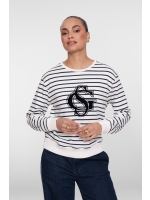 Geisha Sweat striped 675 Navy