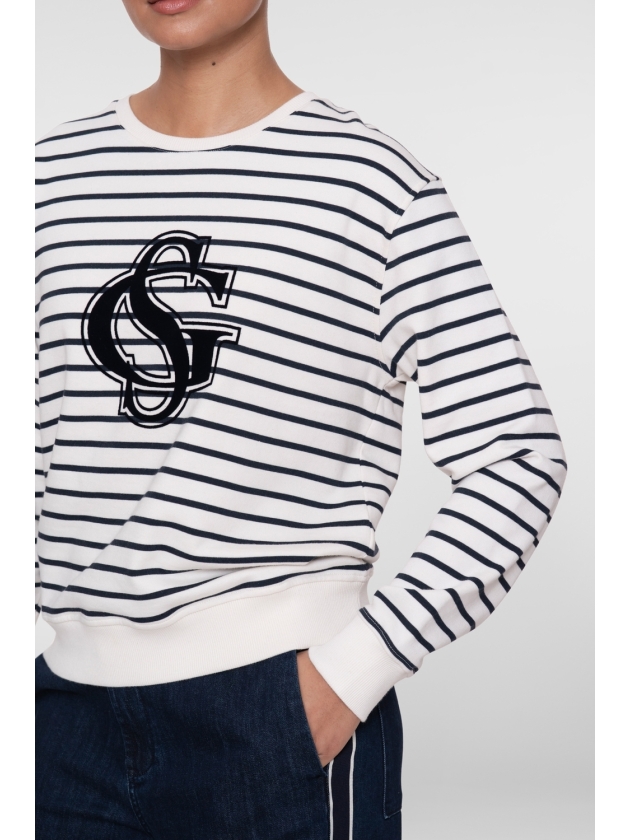 Geisha Sweat striped 675 Navy