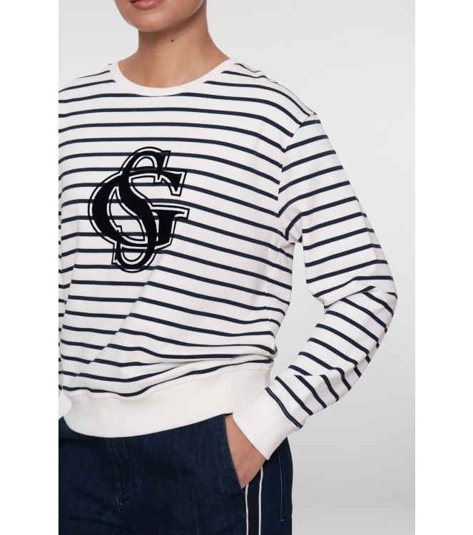 Geisha Sweat striped 675 Navy