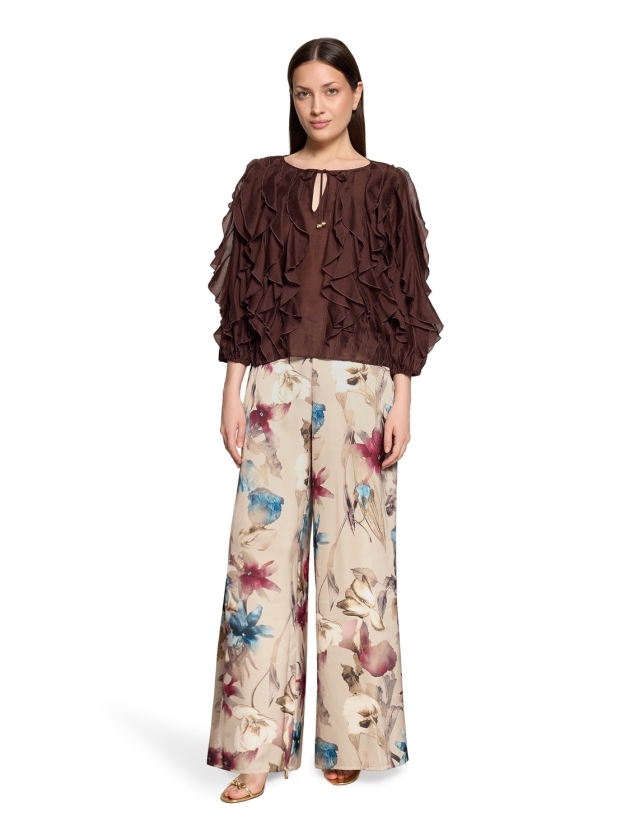 Vera Mont Hose 7807 Beige/dark red