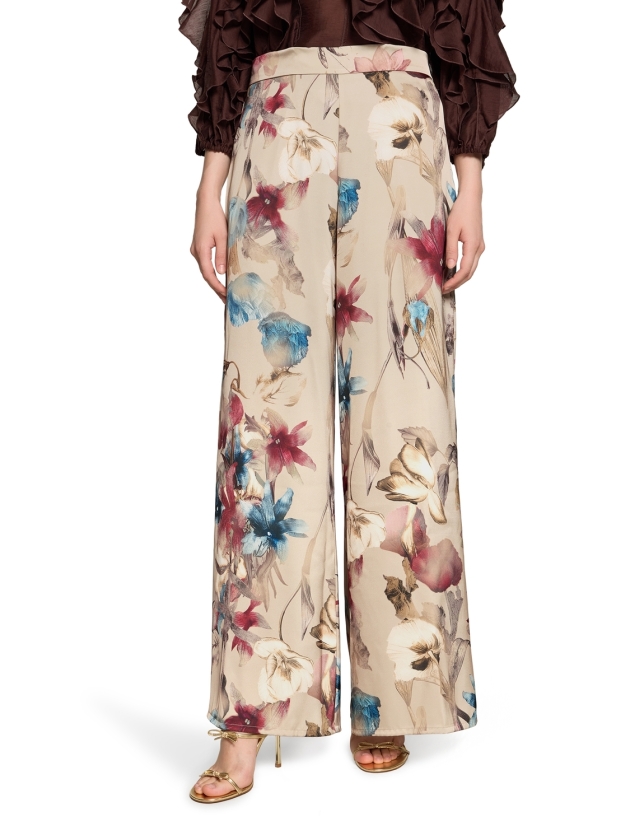 Vera Mont Hose 7807 Beige/dark red