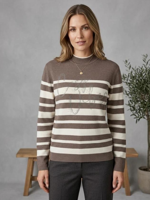 Rabe PULLOVER 7672 Taupe