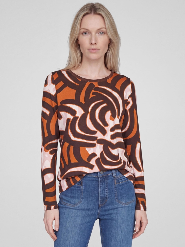 Rabe T-SHIRT 7648 Muskat