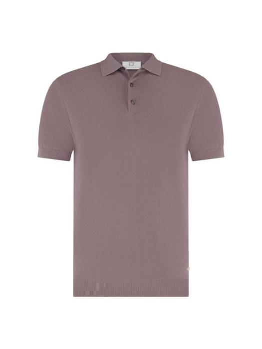 Born with Appetite Wolf Knitted Polo Ss 5005 Faded plum