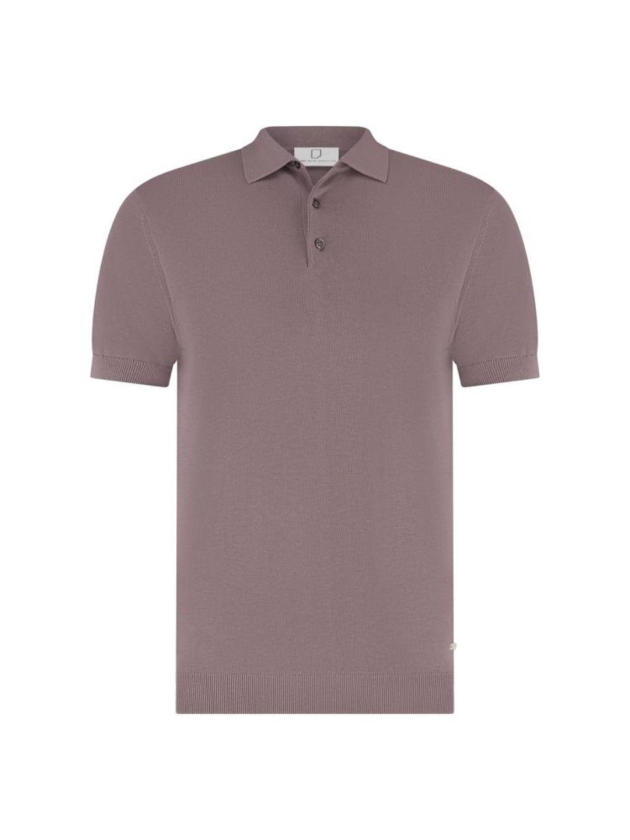 Born with Appetite Wolf Knitted Polo Ss 5005 Faded plum