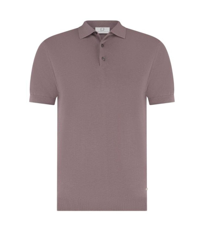 Born with Appetite Wolf Knitted Polo Ss 5005 Faded plum