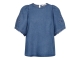 Co Couture TillyCC Emb SS blouse 552 Denim blue