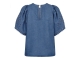 Co Couture TillyCC Emb SS blouse 552 Denim blue