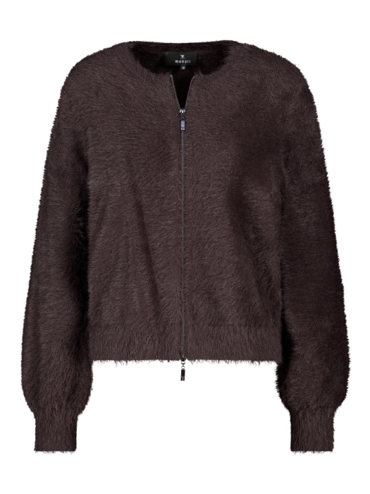 Monari Strickjacke 567 Black coffee