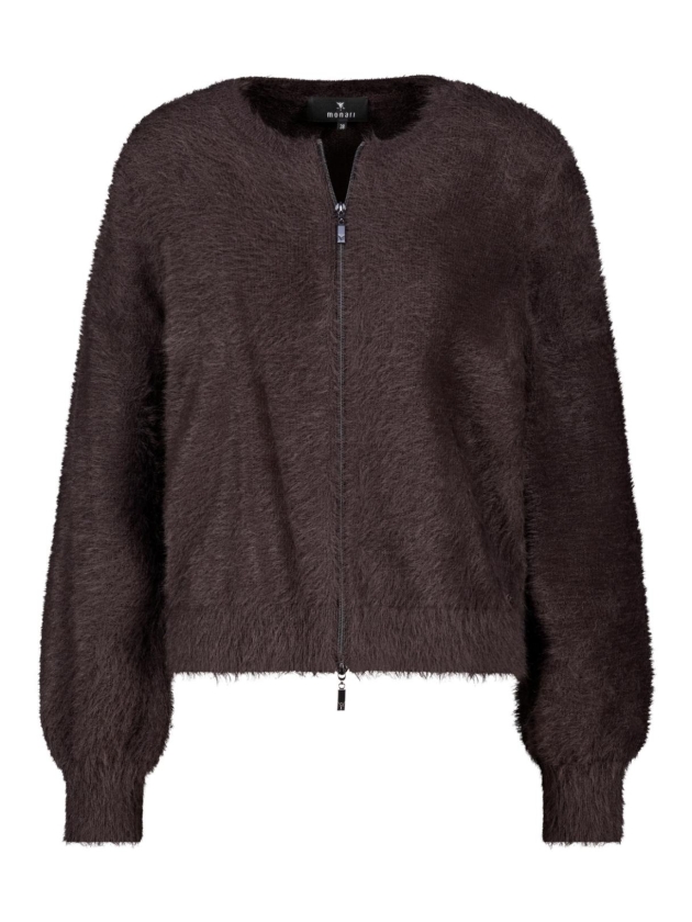 Monari Strickjacke 567 Black coffee