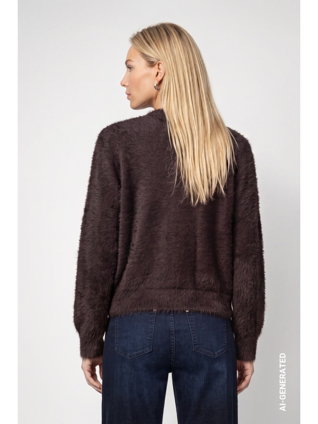 Monari Strickjacke 567 Black coffee