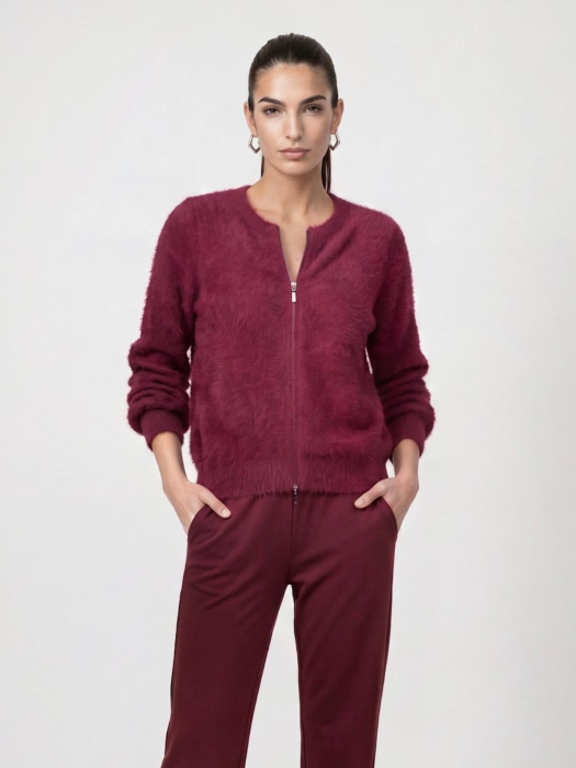 Monari Strickjacke 316 Dark bordeaux