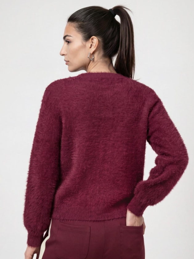 Monari Strickjacke 316 Dark bordeaux