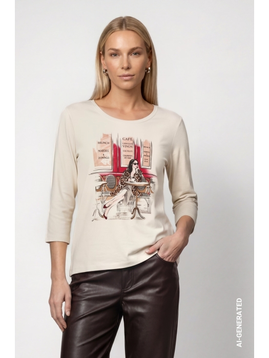 Monari Pullover 160 Antique white