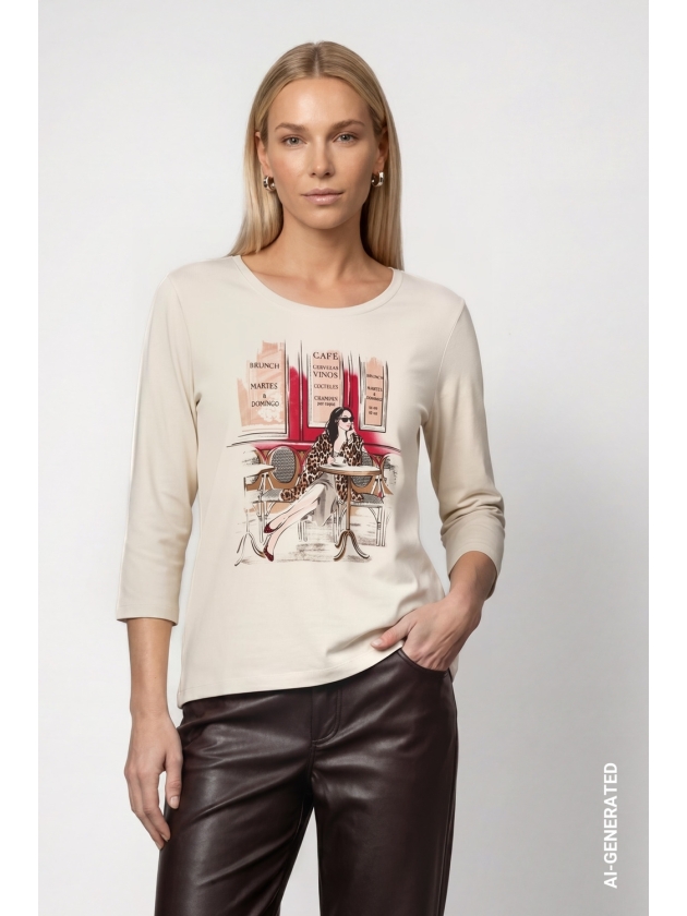 Monari Pullover 160 Antique white