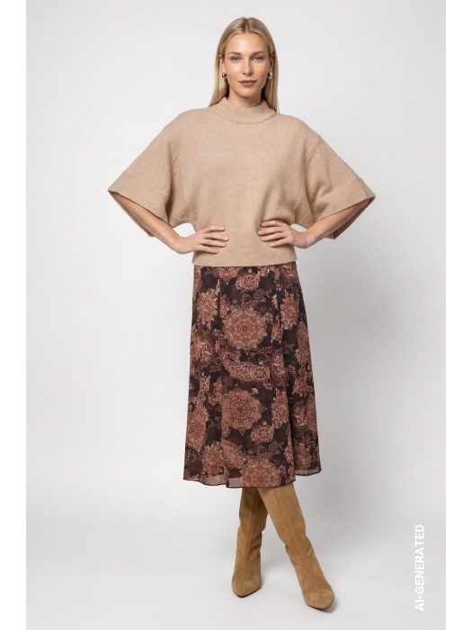 Monari Pullover 593 cappucino mel