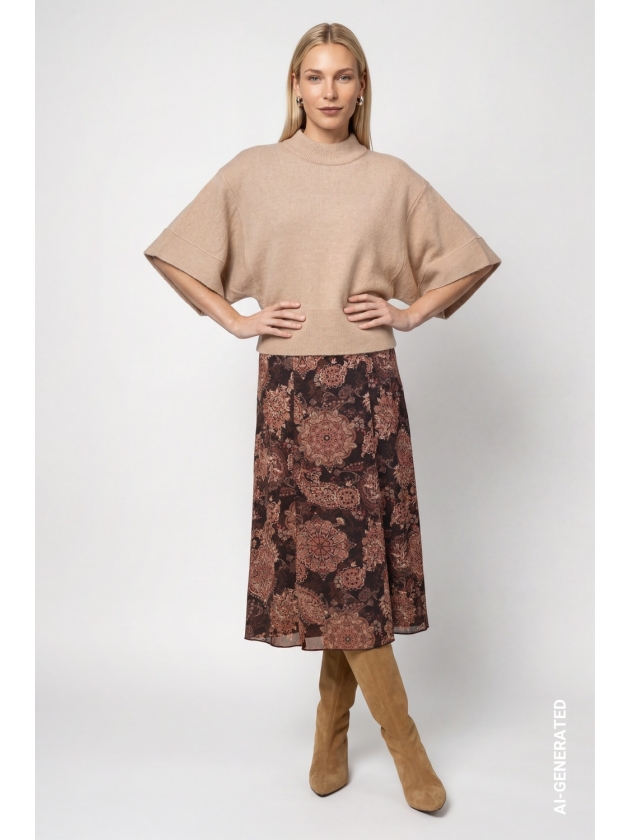 Monari Pullover 593 cappucino mel