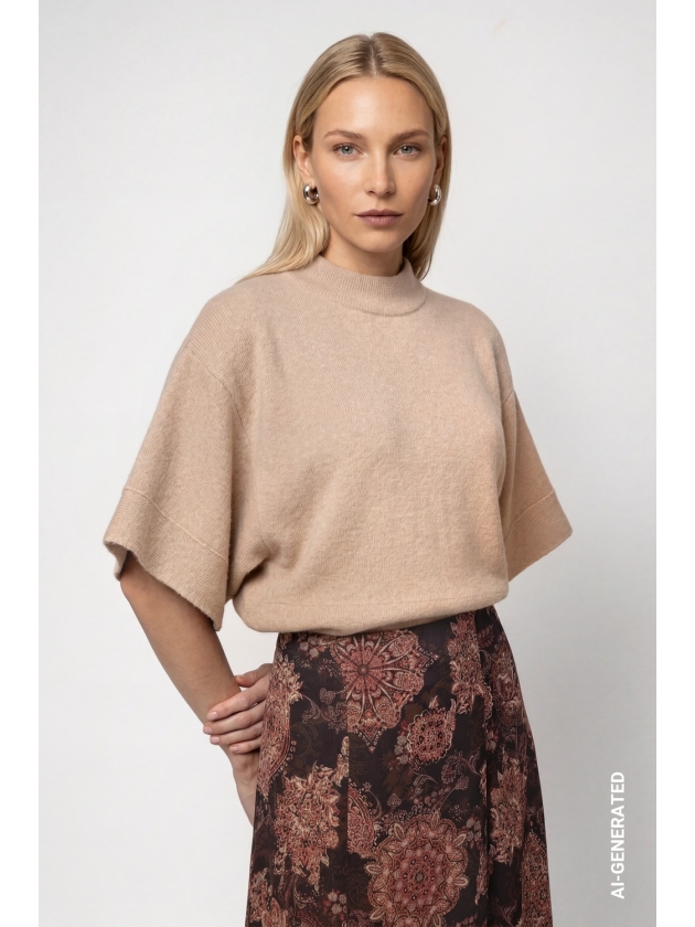 Monari Pullover 593 cappucino mel