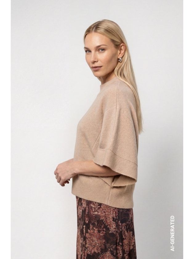 Monari Pullover 593 cappucino mel