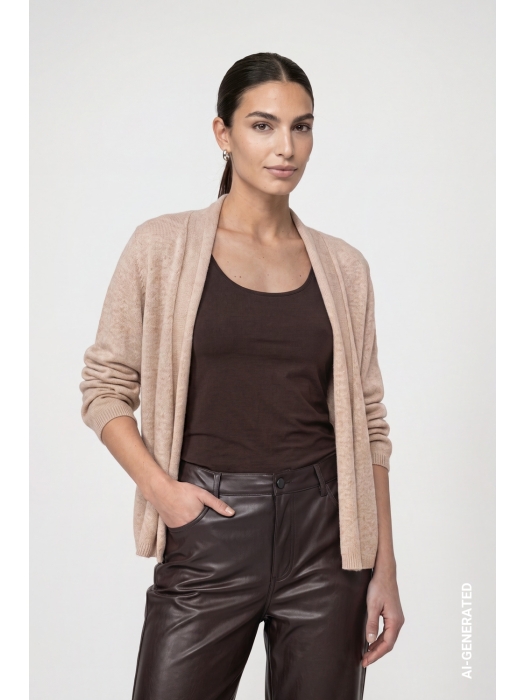 Monari Strickjacke 593 Cappaccino mel