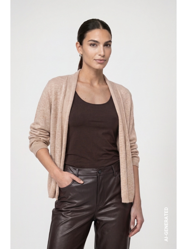 Monari Strickjacke 593 Cappaccino mel