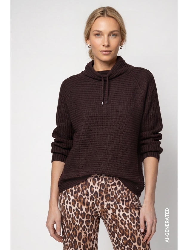 Monari Pullover 567 Black coffee