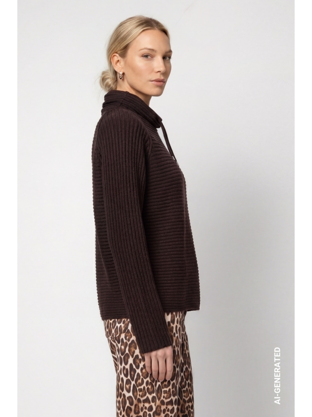 Monari Pullover 567 Black coffee