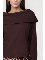 Monari Sweatshirt 567 Black coffee