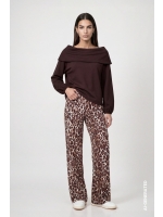 Monari Sweatshirt 567 Black coffee