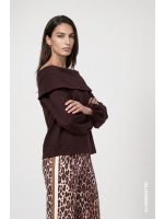 Monari Sweatshirt 567 Black coffee