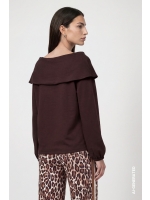 Monari Sweatshirt 567 Black coffee