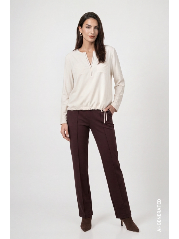Monari Hose 567 Black coffee