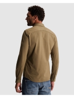 Cast Iron Long sleeve shirt Twill Jersey 8026 Walnut
