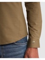 Cast Iron Long sleeve shirt Twill Jersey 8026 Walnut