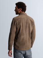 Cast Iron Long sleeve shirt Suede 8026 Walnut
