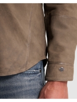 Cast Iron Long sleeve shirt Suede 8026 Walnut