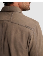 Cast Iron Long sleeve shirt Suede 8026 Walnut