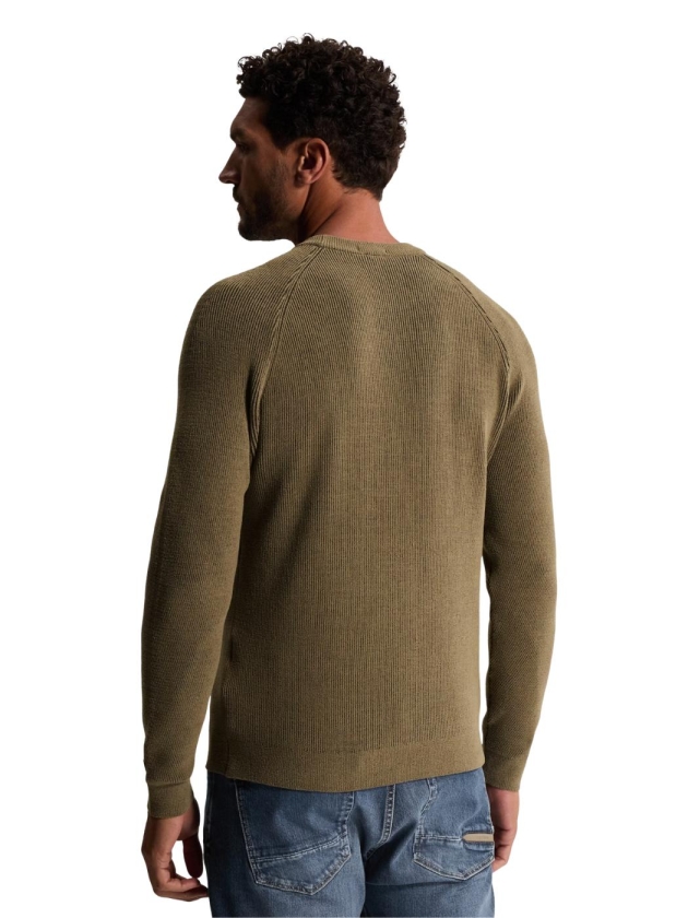 Cast Iron Crewneck regular fit soft blend 8026 Walnut