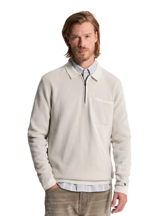Cast Iron Crewneck regular fit soft blend 7555 White down