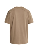 Cast Iron Short sleeve r-neck regular fit in 8026 Walnut