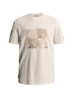 Cast Iron Short sleeve r-neck regular fit pe 7555 White down