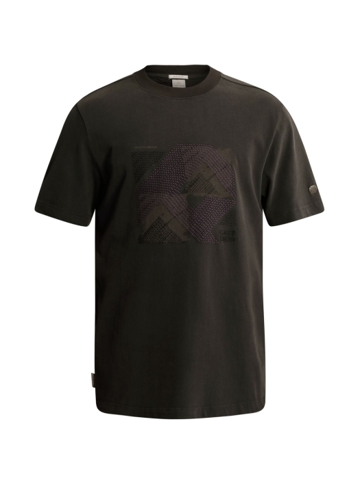 Cast Iron Short sleeve r-neck regular fit pe 9167 Clever crows