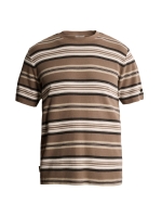 Cast Iron Short sleeve r-neck regular fit wa 8026 Walnut
