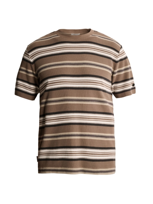 Cast Iron Short sleeve r-neck regular fit wa 8026 Walnut