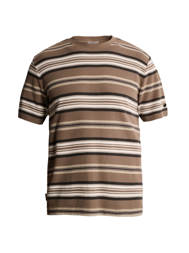 Cast Iron Short sleeve r-neck regular fit wa 8026 Walnut