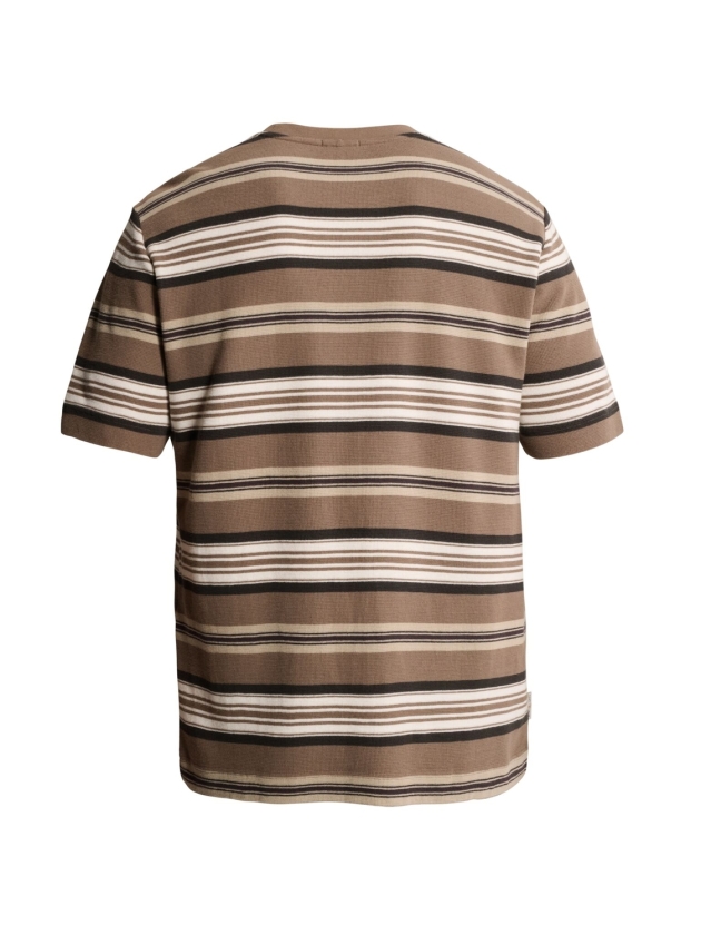 Cast Iron Short sleeve r-neck regular fit wa 8026 Walnut